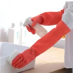 45 56cm Latex Long Gloves Aquarium Fish Tank Industrial Thick Protective Gauntlets Waterproof Rubber (New)