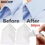 50 Self Adhesive Collar Fixed Pads Collar Styling Tape Does Not Warp Shirt (New)