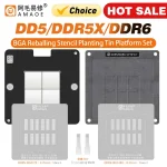 AMAOE BGA Magnetic Reballing Platform Stencil Set DDR5X BGA190 (New)