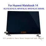 14 inch Laptop LCD Screen Display Assembly Full Complete Parts For Huawei MateBook 14 KLVL-WFE9 KLVL-WFH9 KLVL-W56W W76W W58W (New)