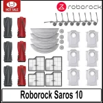 Roborock Saros 10 Accessories Main Roller Side Brush Hepa Filter Mop Cloth Dust (New)