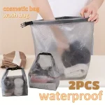 2 Waterproof Storage Bag Cosmetic Storage Bag Gym Swimming Clothing Storage Pouch Men (New)