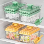 Ice Trays for Freezer with Lid & Bin, Ice Cube Tray Making 68 (New)