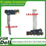 LS-L241P LS-L242P For DELL Vostro Inspiron 3510 3511 3515 3520 3525 Switch Power Button USB Audio Board With Cable GDM50 GDM5A (New)