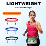 WRELS Unisex Triathlon Marathon Race Number Belt With Gel Holder Running Belt Cloth (New)