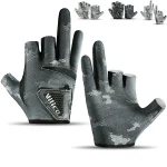 1 Pair Fishing Gloves for Men Summer Fishing Road Sub Sunscreen and Anti (New)