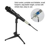 Adjustable Microphone Stand Desktop Tripod Table Stand Clip Holder Bracket Portable Table Stand (New)