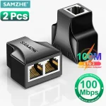 SAMZHE Ethernet Adapter Lan Cable Extender Splitter Internet Connection (New)