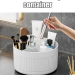 360 Â° Table Top Rotary Makeup Brush Storage Container Cosmetics Shelf Dresser Eye (New)