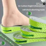 1 Pair Breathable Air Cushion Acupoints Arch Insoles Shock Absorbing Anti Odor Sweat Insole (New)