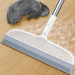 Magic broom with detachable head and double sided silicone scraper (New)