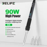 RELIFE 936 90W Intelligent Digital Display Portable Soldering Iron 120~550℃ (New)