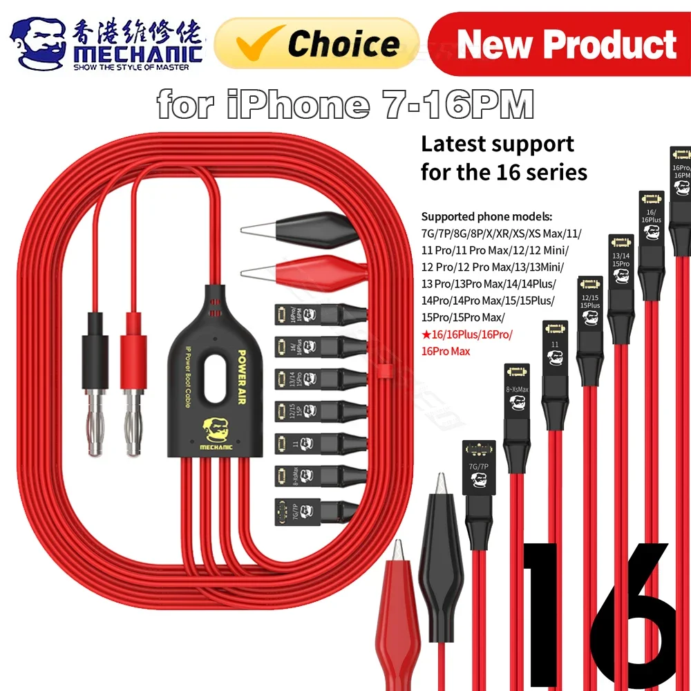 S940fa5bc11844a309a6ca4fe32af7b3fW MECHANIC POWER AIR Power Boot Cable Suitable iPhone 7-17Pro (New) - Image 1