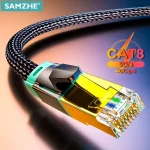 Samzhe Cat8 Ethernet Cable SFTP 40Gbps Super Speed RJ45 Network (New)