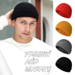 Knitted Hat for Men & Women Caps Wool Fashion Simple Warm Skullies Beanies (New)