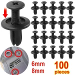8mm 6mm Plastic Rivets Fasteners Screw Car Fender Bumper Screws Clips Rivets Auto 8mm (New)