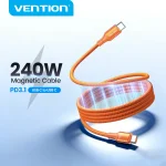 Vention 240W Cable USB C Magnetic Cable Type C to (New)