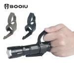 BOOIU Outdoor Portable Flashlight Clip Adapter Anti slip Nylon Finger Ring Flashlight Compatible Pocket (New)