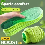 Sport Insoles PU High Stretch Shock Resistant Antibacterial Anti odorant Breathable Insoles Comfortable (New)