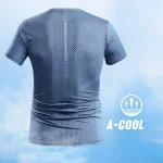 Mens Quick Dry Running T Shirt   Breathable Summer Sports Tee for Hiking, Fishing & (New)