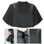 Black Short Square Hairdressing Cape â€“ Professional Salon Barber Hair Cutting Wrap & (New)