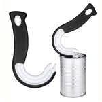 Portable J Shaped Easy Grip Tin Openers Kitchen Non Slip Jar Opener Lid Opening Tools (New)