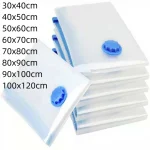 Vacuum Storage Bags With Valve Folding Compressed Space Saving Clothes Storage Big Size (New)