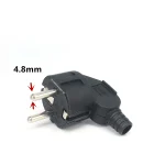 EU Plug Adapter 16A Male Replacement Outlet Rewireable Schuko Electeic Socket Euro Connector (New)