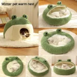 Pet Nest Winter Warm Dog Den Cat Villa Plush Pets Mattress Small (New)