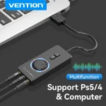 Vention USB External Sound Card USB to 3.5mm Audio Adapter (New)