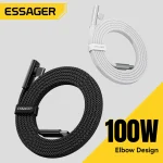 Essager Elbowed 100W USB C Cable iPhone 17 16 (New)
