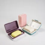 1 Plastic Bathroom Soap Box with Lid, Convenient for Storing Soap, Durable and (New)