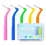 20 box L Shaped Short Interdental Brush for Orthodontic Teeth Clean Between Teeth Braces (New)