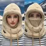 Warm Thermal Windproof Balaclava Ski Hood Motorcycle Face Cover Polar Fleece Adjustable Cycling (New)
