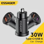 Essager 30W Car Charger QC 4 and QC 3 for (New)