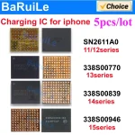 IC TIGRIS Charging BaRuiLe 5pcs 338S00946 338S00839 338S00770 SN2611A0 TIGRIS Power Charging IC Chipset For iphone 11 12 13 14 Pro Max 15 Plus (New)