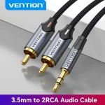 Vention RCA Cable 3.5mm to 2RCA Splitter RCA Jack 3.5 (New)