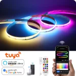 Tuya RGBIC RGB COB LED Strip Light 12V 1m 2m 3m 5m Wifi (New)