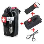 First Aid Kit Tourniquet Medical Rescue EDC Pouch Gauze Scissors Molle Survival Tool (New)