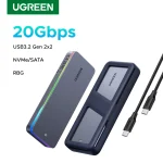 UGREEN 20Gbps M.2 SSD Case NVMe SATA SSD Enclosure Adapter USB 3.2 Gen2 (New)