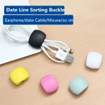 Silicone Cable Organizer USB Cable Winder Flexible Cable Management Clips For Mouse Headphone (New)