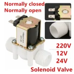 1 2 3 4 Male Thread Solenoid Valve AC 220V DC 12V 24V Water Control (New)