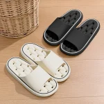 Summer Women Bathroom Slippers EVA Leaky Home Sandals Comfortable Soft Non slip Slides Indoor (New)