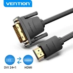 Vention HDMI to DVI Cable Bi-direction HDMI Male 24 1 DVI-D (New)