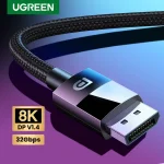 Ugreen 8K DisplayPort 1.4 Cable for TV 4K 144 165Hz 32.4Gbps DisplayPort to DP (New)