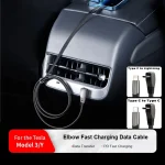 60w Fast Charging Elbow Charger 1m Cable For Tesla model 3 model Y (New)