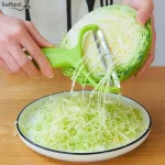 1  Peeler Vegetables Fruit Stainless Steel Cabbage Graters Salad Potato Slicer Kitchen (New)