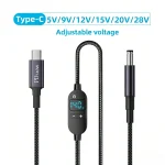 USB C to DC Power Boost Cable 140W Type C to 5V 9V (New)