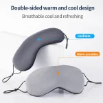 Sleeping Eye Mask Korean Style Ice Silk Warm And Cool Dual Use Adjustable (New)