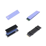 Ie NVMe M.2 2280 SSD Aluminum Heatsinks Cooler And Silicone Thermal Pad (New)
